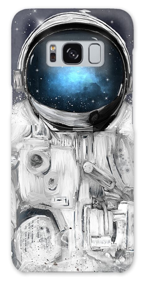 Astronauts Galaxy Case featuring the painting Space Adventurer by Bri Buckley