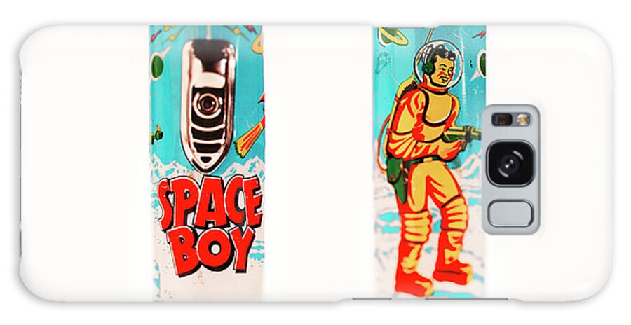 Astronaut Galaxy Case featuring the drawing Space Boy Flashlights by CSA Images