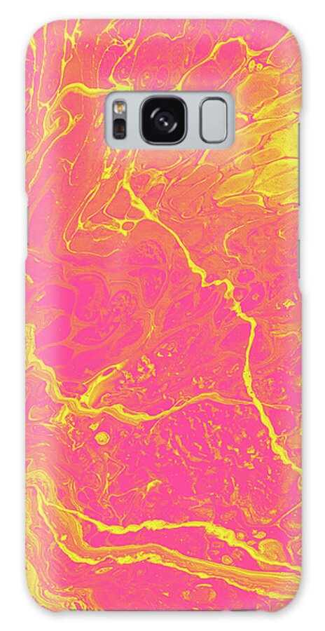 Fluid Galaxy Case featuring the mixed media Sparkling Lemonade by Jennifer Walsh