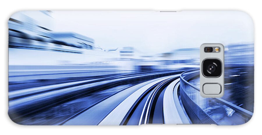 Airport Departure Area Galaxy Case featuring the photograph Speeding Through A City by Nikada