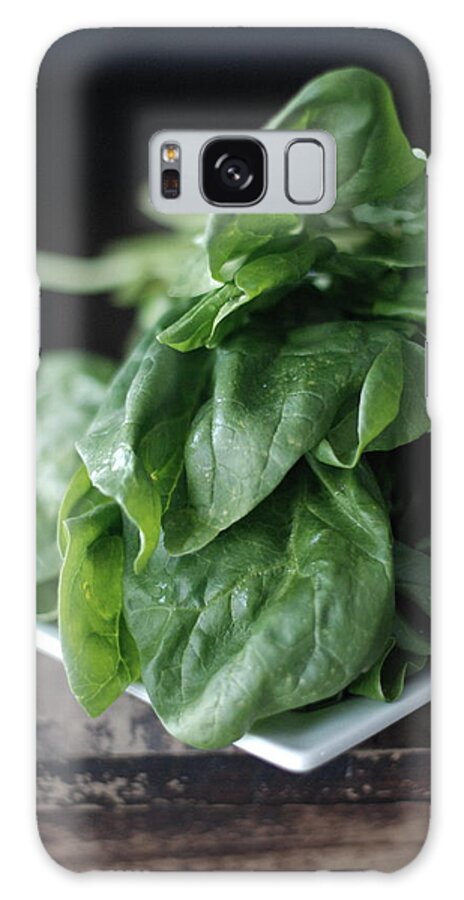 Leaf Vegetable Galaxy Case featuring the photograph Spinach by Shawna Lemay
