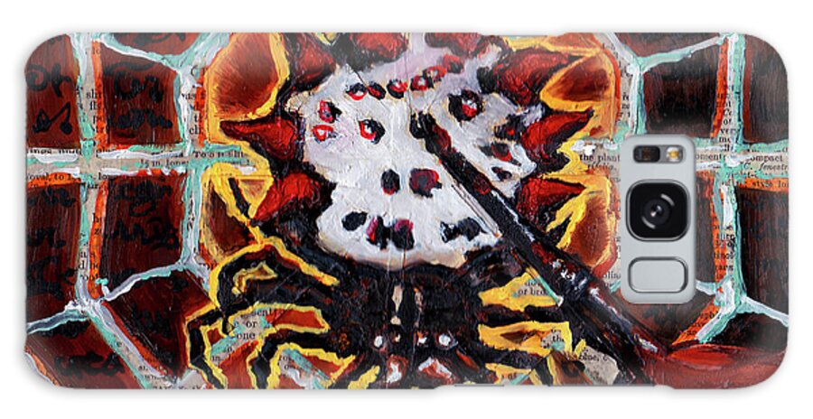 Spider Galaxy Case featuring the painting Spiny Backed Orbweaver by Emily McLaughlin
