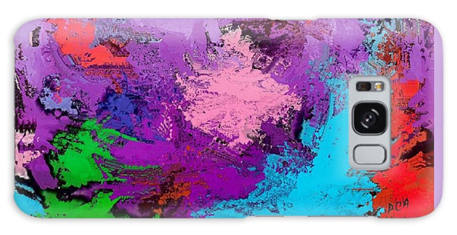 Art Galaxy Case featuring the digital art Splash of Color #1 by Pamela Strauss-Arriaza