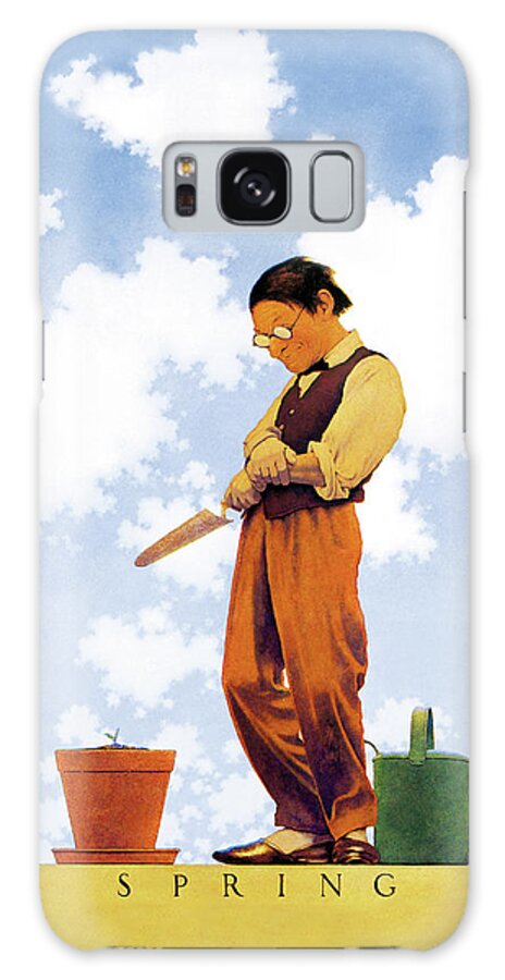 Spring Galaxy Case featuring the painting Spring by Maxfield Parrish
