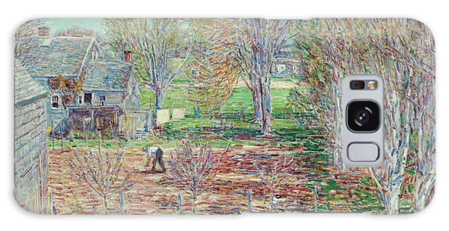 Childe Galaxy Case featuring the painting Spring Planting, 1923 By Childe Hassam by Childe Frederick Hassam