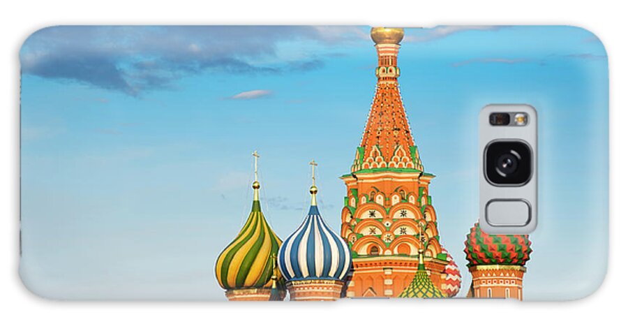 Built Structure Galaxy Case featuring the photograph St Basils Cathedral On Red Square In by Anddraw