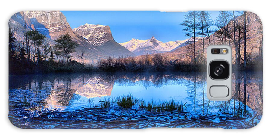 St Mary Galaxy Case featuring the photograph St Mary Driftwood Pond Reflections by Adam Jewell