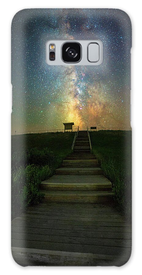 Badlands National Park Galaxy Case featuring the photograph Stairway to Heaven by Aaron J Groen