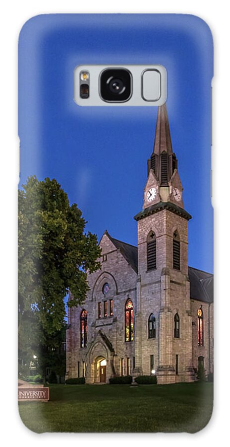 Drury Galaxy Case featuring the photograph Stone Chapel at Night by Allin Sorenson