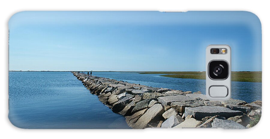 Tranquility Galaxy Case featuring the photograph Stone Pier by © Bill Weston