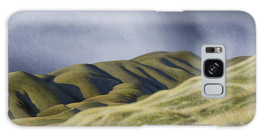 Chris Miles Galaxy Case featuring the painting Storm over Red Butte by Chris Miles