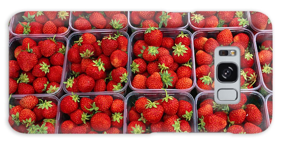 Fruit Carton Galaxy Case featuring the photograph Strawberries For Sale, Bergen, Norway by Anders Blomqvist