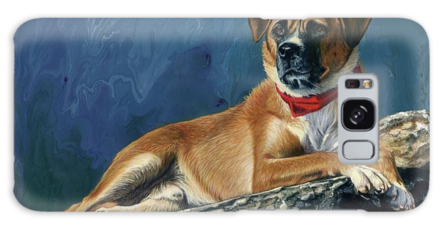 Dog Galaxy Case featuring the painting Strider by Rosellen Westerhoff