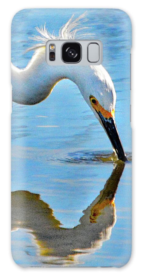 Egret Galaxy Case featuring the photograph Strike Reflection by Jerry Griffin