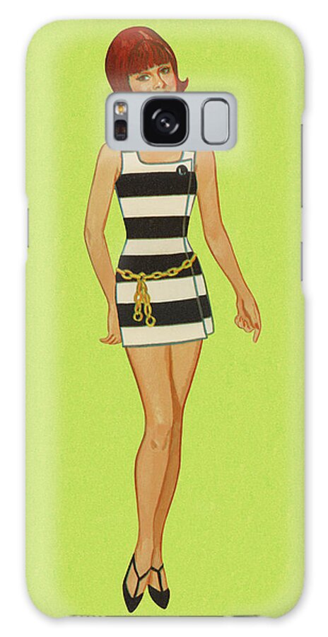 Adult Galaxy Case featuring the drawing Stylish Lady by CSA Images