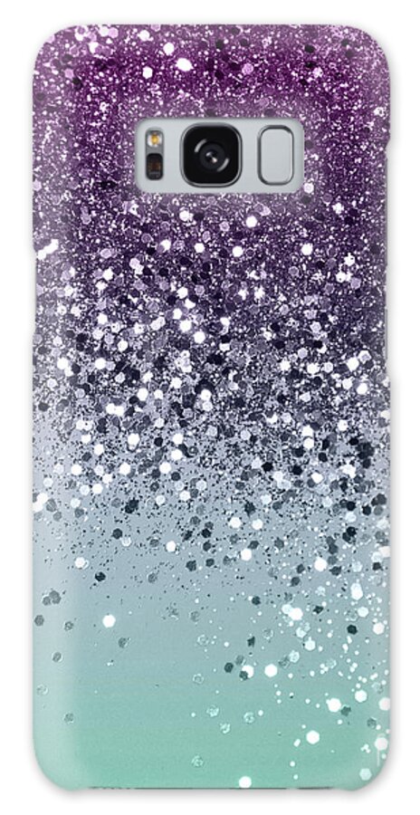 Color Galaxy Case featuring the mixed media Summer Love Glitter #3 #shiny #decor #art by Anitas and Bellas Art