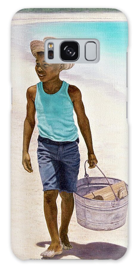  Galaxy Case featuring the painting Summer Time by Nicole Minnis