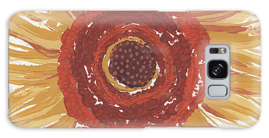 Sunflower Galaxy Case featuring the painting Sunflower I by Nikita Coulombe