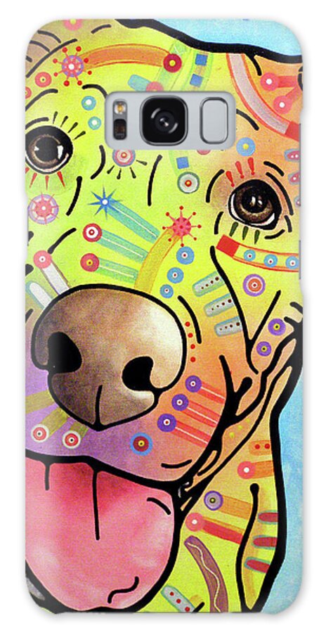 Sunny Galaxy Case featuring the mixed media Sunny by Dean Russo