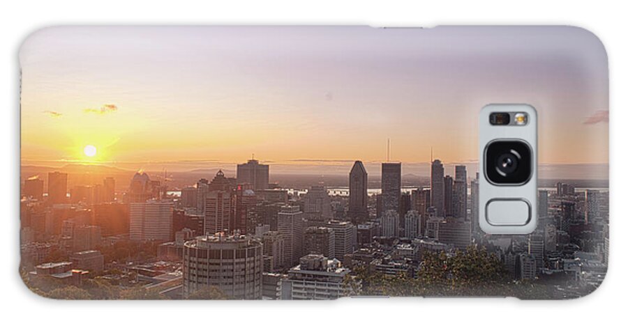 Montreal Galaxy Case featuring the photograph Sunrise over Montreal by Nicole Lloyd