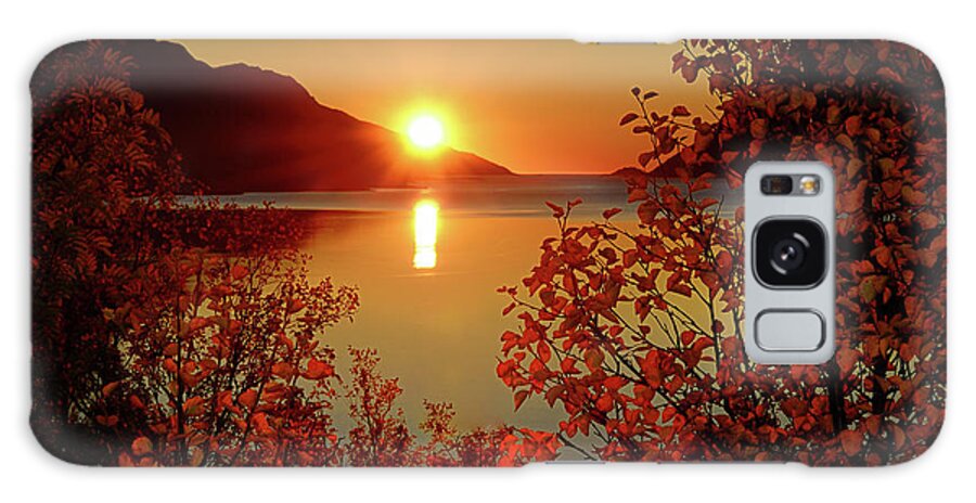 Tranquility Galaxy Case featuring the photograph Sunset In Ersfjordbotn by John Hemmingsen