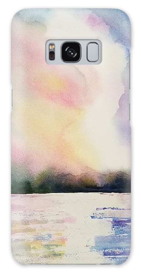 Sunset Galaxy Case featuring the painting Sunset of Your Dreams by Ann Frederick