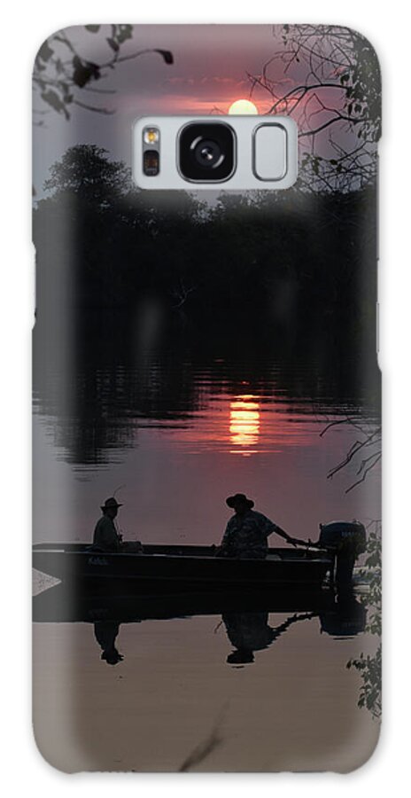 River Galaxy Case featuring the photograph Sunset Over the Kafue River by Ben Foster