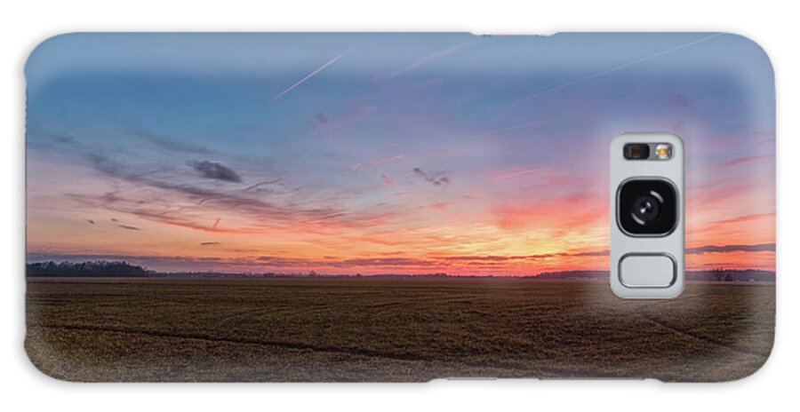 Landscape Galaxy Case featuring the photograph Sunset Pastures by Russell Pugh