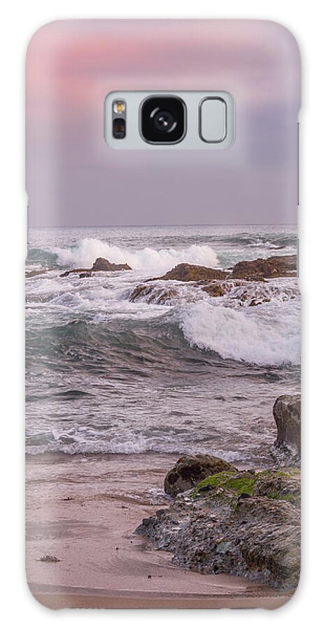 Ocean Galaxy Case featuring the photograph Sunset Swells by Aaron Burrows