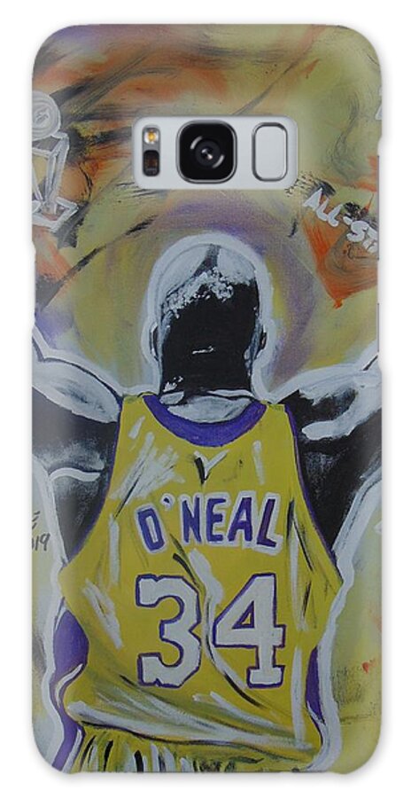 Shaq Galaxy Case featuring the painting Super Shaq by Antonio Moore