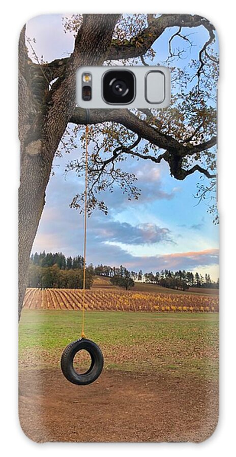 Tree Galaxy Case featuring the photograph Swing In Tree by Brian Eberly