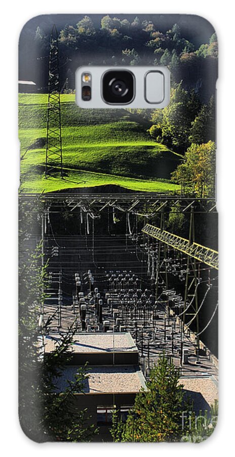 Power Station Galaxy Case featuring the photograph Swiss Power - Swiss Pastoral by Steve Ember