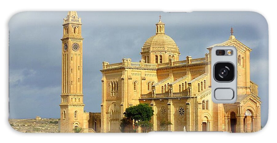 Tranquility Galaxy Case featuring the photograph Ta Pinu Church, Gozo by Frans Sellies