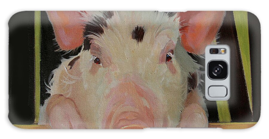 Farm Animals Galaxy Case featuring the painting Take Me I'm Yours by Carolyne Hawley