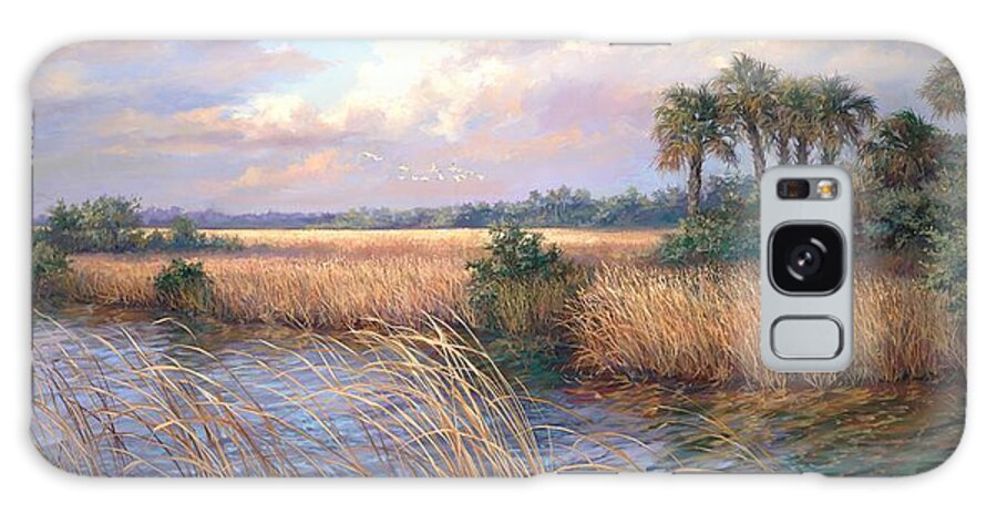 Romantic Landscape Galaxy Case featuring the painting Tamiami Trail by Laurie Snow Hein