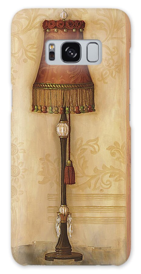 Antique Lamp Galaxy Case featuring the painting Tassled Lamp by Lisa Audit