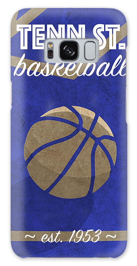 Tennessee State Galaxy Case featuring the mixed media Tennessee State College Basketball Retro Vintage University Poster Series by Design Turnpike