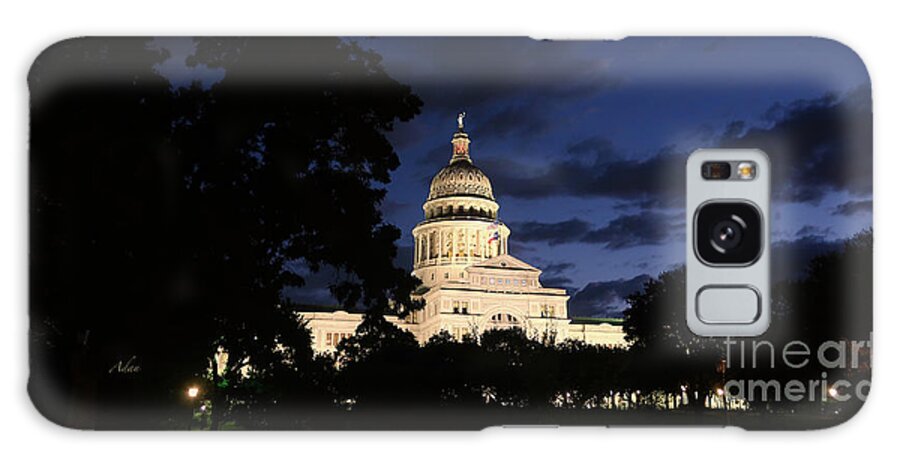 Texas State Capital Galaxy Case featuring the photograph Texas State Capital Dawn Panorama by Felipe Adan Lerma