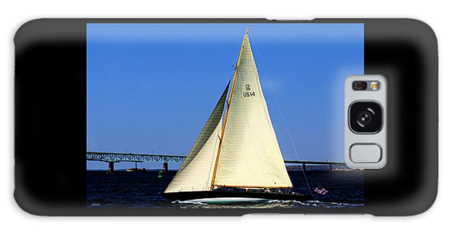 Tom Prendergast Galaxy Case featuring the photograph The 12 Meter Newport by Tom Prendergast