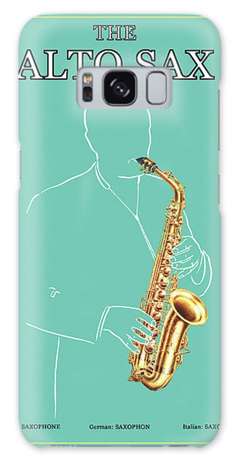 Music Galaxy Case featuring the painting The Alto Sax by Unknown