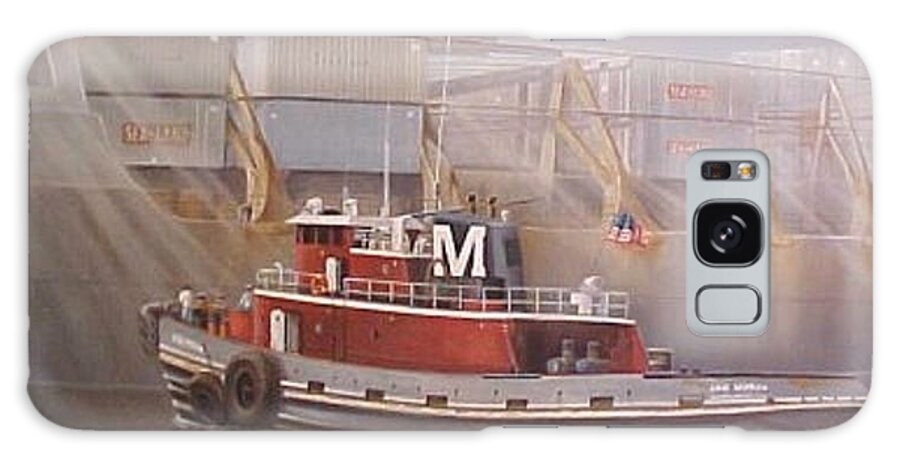 Ann Moran Galaxy Case featuring the painting The Ann Moran Tugboat by Teresa Trotter