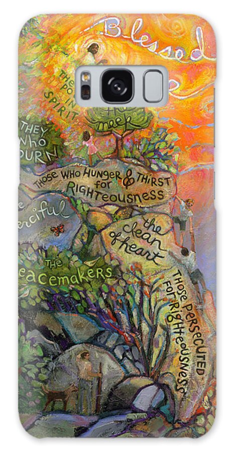 Jen Norton Galaxy Case featuring the painting The Beatitudes by Jen Norton