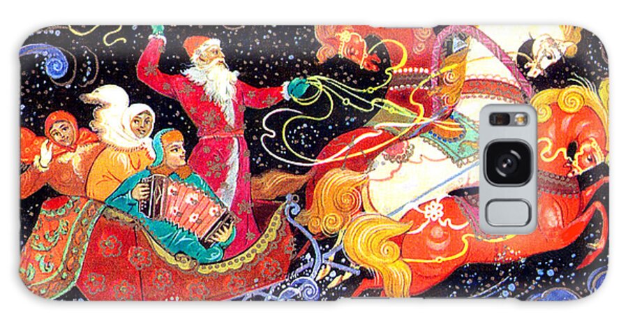 Santa Claus Galaxy Case featuring the digital art The chariot of Santa by Long Shot