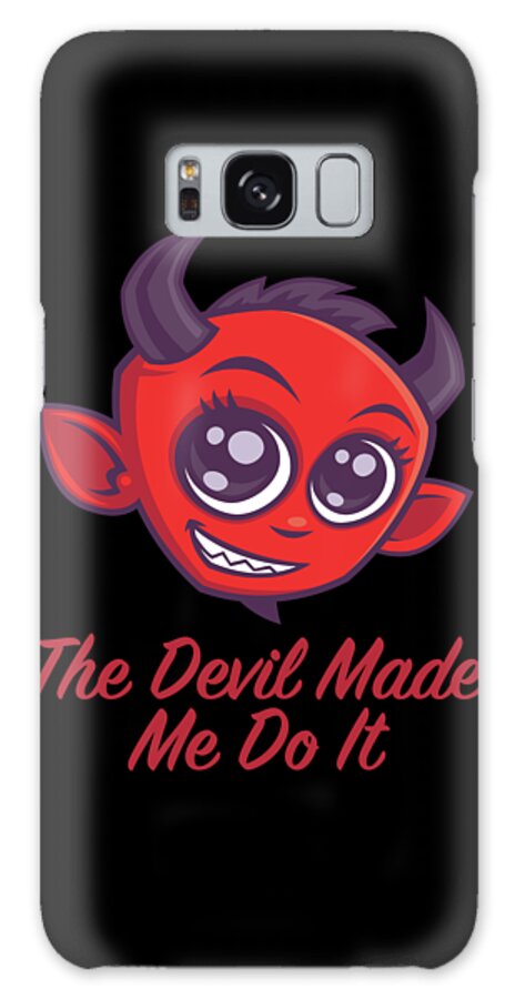 Devil Galaxy Case featuring the digital art The Devil Made Me Do It by John Schwegel