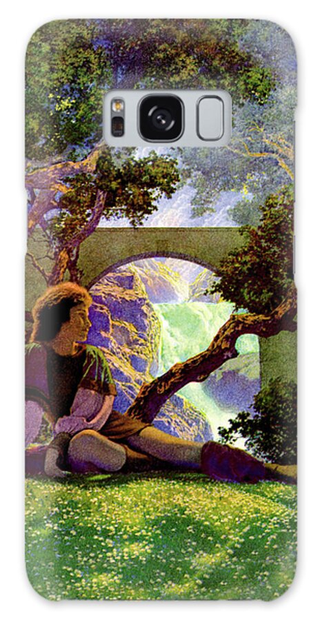 Garden Galaxy Case featuring the painting The Knave of Hearts in the Meadow by Maxfield Parrish