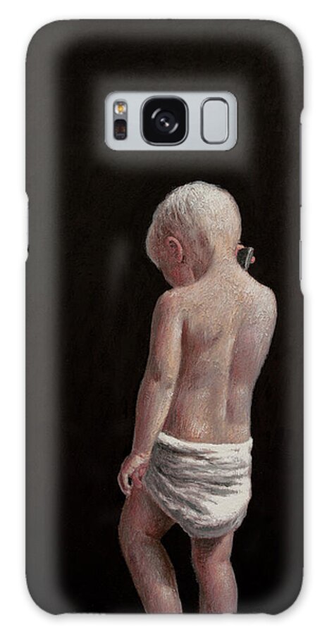 Hans Saele Galaxy Case featuring the painting The Mobile Kid by Hans Egil Saele