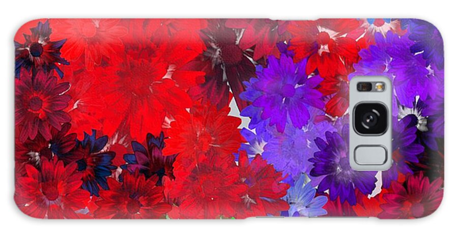 Flowers Galaxy Case featuring the digital art The Modern Bouquet by Bill King