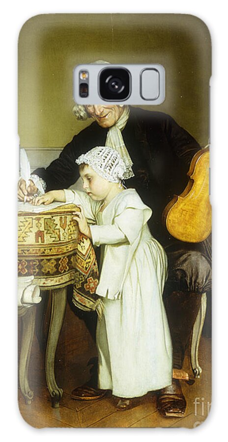 Child Galaxy Case featuring the painting The Music Lesson by Eduard Charlemont