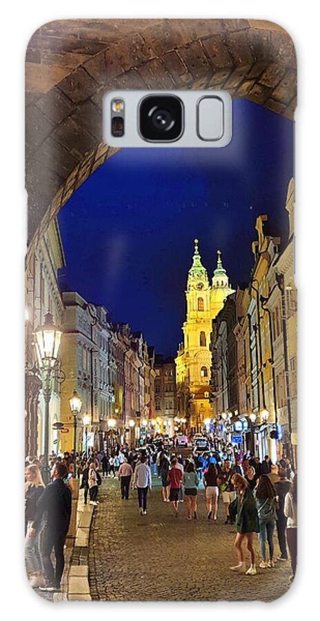 Cityscape Galaxy Case featuring the photograph The Old Streets of Prague by Andrea Whitaker