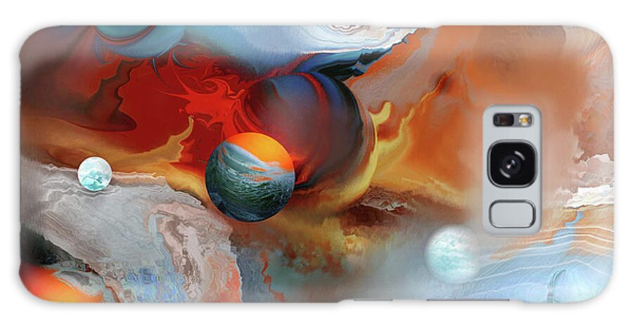 The Planet Firefox Galaxy Case featuring the digital art The Planet Firefox by Natalia Rudzina